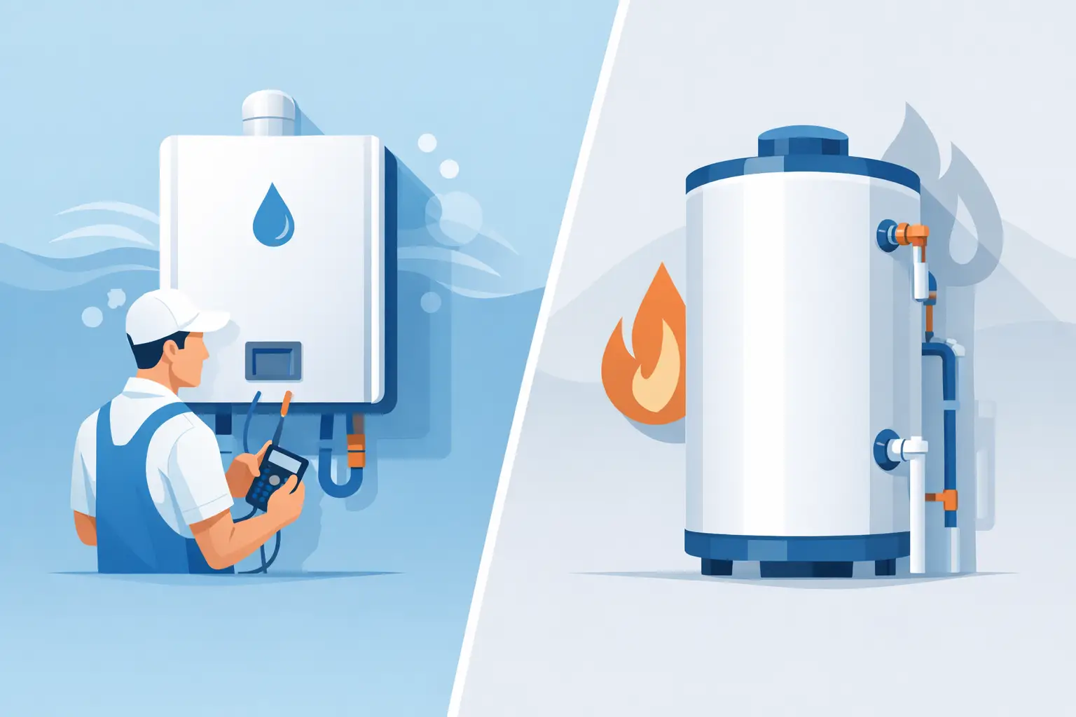 Tankless Versus Tank Water Heater